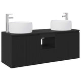 Bathroom Cabinet Set 3 pcs Black 49.5 x 44.5 x 66 cm 3405718