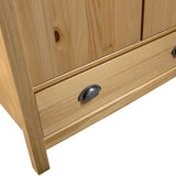 2-Door Wardrobe Hill 89x50x170 cm Solid Pine Wood 288947