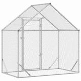Chicken Cage Silver 170 x 100 x 177 cm Galvanised Steel 42023408