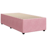 Bed Frame without Mattress Pink 80x200 cm Velvet 3284975