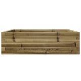 Garden Planter 80x80x23 cm Impregnated Wood Pine 847202