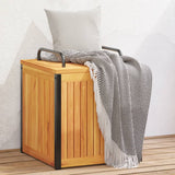 Outdoor Cushion Box 45x45x45/53 cm Solid Wood Acacia and Steel 367607