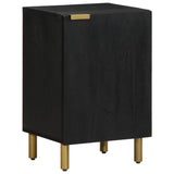4 Piece Bathroom Furniture Set Black Engineered Wood 3309996