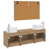 Bathroom Furniture Set 4 pcs Artisan Oak 3407070