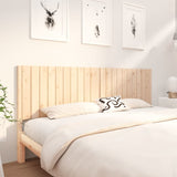 Bed Headboard 205.5x4x100 cm Solid Wood Pine 818890