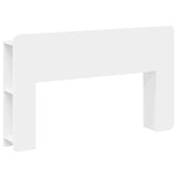 Headboard Cabinet White 135 x 18.5 x 80 cm Engineered Wood 8001201