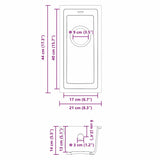 Kitchen Sink White 21 x 44 x 14 cm Granite 4012358