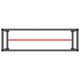 Work Bench Frame Matte Black and Matte Red 170x50x79 cm Metal 151452