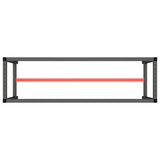 ZNTS Work Bench Frame Matte Black and Matte Red 170x50x79 cm Metal 151452