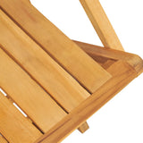 Garden Dining Set Natural Teak Solid Teak Wood Foldable 3155009
