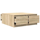 Coffee Table with Drawers Sonoma Oak 100x100x40 cm 3328401