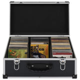 CD Case for 60 CDs Aluminium ABS Black 91857