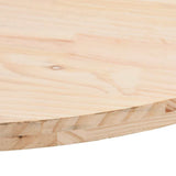 Table Top 80x40x2,5 cm Solid Wood Pine Oval 824350