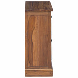 Storage Cabinet Natural 65 x 30 x 75 cm Solid Teak Wood 42017953