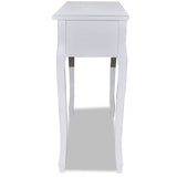 Dressing Console Table with Three Drawers White 241143