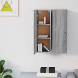 TV Cabinets 2 pcs Grey Sonoma 30.5x30x90 cm Engineered Wood 815750