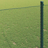 Hexagon Fence Green 1.2 x 10 m Steel 42005349