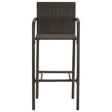 Garden Bar Set Brown PE rattan Medium Seats Many Garden Bar Set 3064771