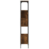 Bookcase 5-Tier Smoked Oak 76x33x188.5 cm Engineered Wood 839005