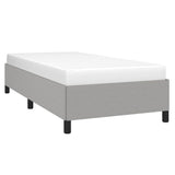 Bed Frame without Mattress Light Grey 100x203 cm Twin XL Fabric 347101