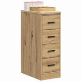 Garage Storage Cabinet Artisan Oak 30x51x85 cm Solid Wood Pine 860588