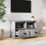 TV Cabinet Concrete Grey 80x35x50 cm Engineered Wood 816284
