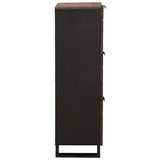 Highboard Brown 40 x 33 x 110 cm Solid mango wood 4018037