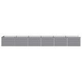 Raised Garden Bed Grey 480 x 80 x 55 cm cold-rolled steel 8006442