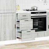 Kitchen Base Cabinet "Porto" Grey Sonoma Engineered Wood 854226