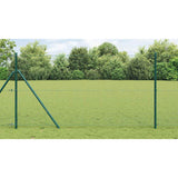 Ground Fix Welded Wire Fence 10 x 1 m PVC-Coated Steel Green 3351693