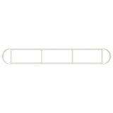 Raised Garden Bed White 280 x 40x 40 cm 8011699
