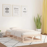 Bed Frame Natural Pine Solid pine wood Small Single Durable 820821