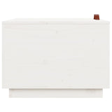 Storage Boxes with Lids 3 pcs White Solid Wood Pine 818246