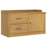 Hallway Bench SANDNES 87x40x50 cm Solid Wood Pine 4010464