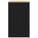 Garage Storage Cabinet Black 30x51x85 cm Solid Wood Pine 860554