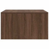 Coffee Table with Drawers Brown Oak 70.5x70x40 cm 3328414