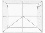Chicken Coop Silver 200 x 200 x 215 cm Galvanised Steel 42042542