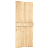 Sliding Door with Hardware Set 90x210 cm Solid Wood Pine 3203188