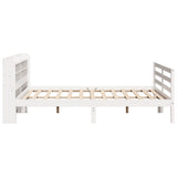 Bed Frame with Headboard without Mattress White 180x200 cm Super King 3306652