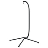 Hanging Egg Chair Stand without Basket Black Steel 4007413
