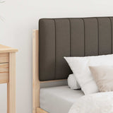 Bed Frame with Upholstered Headboard Taupe 75 x 190 cm 878092