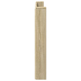 Storage Headboard with LED Sonoma Oak Engineered Wood 3418693