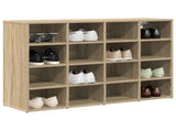 Shoe Cabinet Sonoma Oak 103 x 30 x 67 cm Engineered Wood 808732