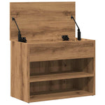ZNTS Shoe Bench Artisan Oak 60x30x45 cm Engineered Wood 856755