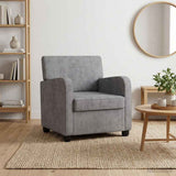 Armchair Light Grey Chenille 42043443
