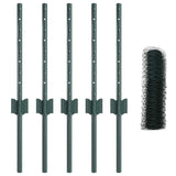 Welded Wire Fence 10 x 0.4 m PVC-Coated Steel Green 3336667