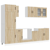 8 Piece Kitchen Cabinet Set "Kalmar" Sonoma Oak Engineered Wood 3314794