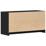 TV Cabinet Black Oak 102 x 37.5 x 52.5 cm Engineered Wood 862707