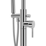 Freestanding Bathtub Faucet Stainless Steel 118.5 cm 145091