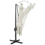 Cantilever Garden Parasol Sand Fabric with a PA coating, Aluminium 312344